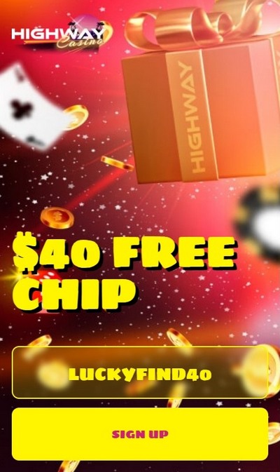 $40 Free Chip no Deposit Bonus at Highway Casino