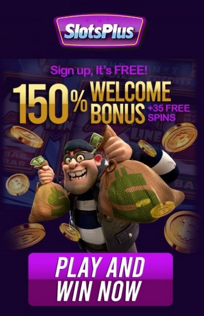 Welcome Bonus $10,000 from Slots Plus Casino