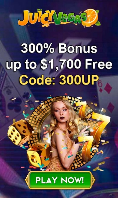 Welcome Bonus for New Players at Juicy Vegas Casino: $1700