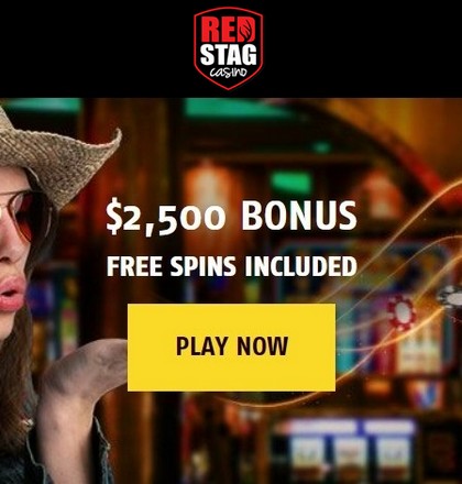 Welcome Bonus  $2,500 from  Red Stag Casino