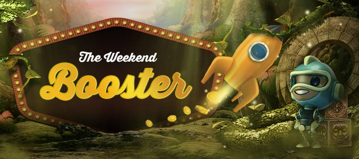 Win up to 300 per day in Weekend Booster at Videoslots Casino