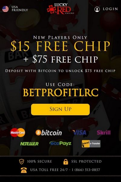 Exclusive Lucky Red Casino No Deposit Bonus - $15 Free Chip