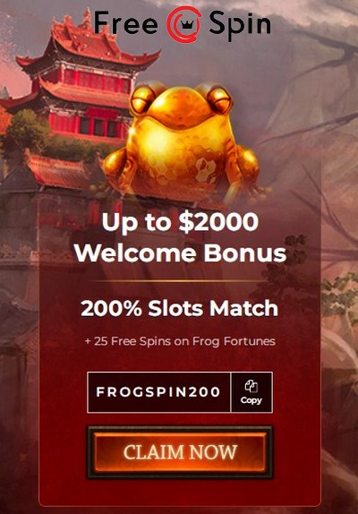 $2000 + 25 Free Spins Welcome Bonus Free Spin Casino