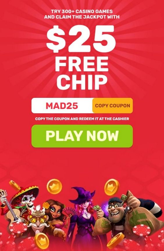 $25 Free Chip No Deposit Bonus at Slot Madness Casino