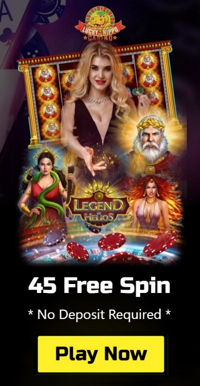 45 Free Spins No Deposit Bonus at Lucky Hippo Casino