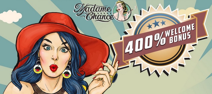 Welcome package €2400 from Madame Сhance casino
