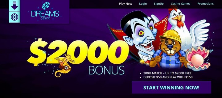 Dreams Casino with Free Spins for New Players