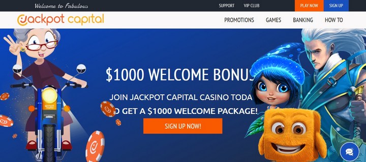 Jackpot Capital Casino with 100 No Deposit Free Spins