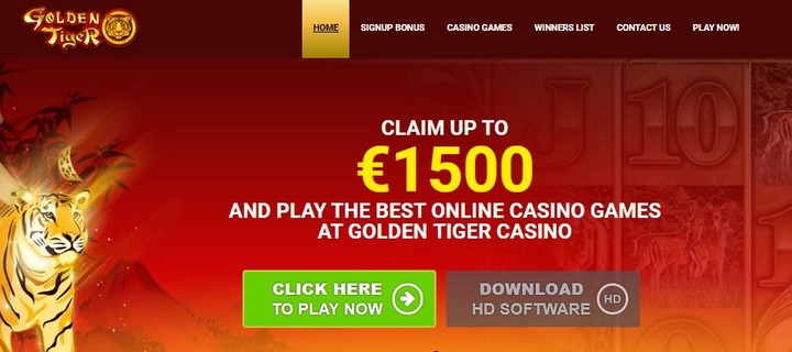 Golden Tiger Casino Banner