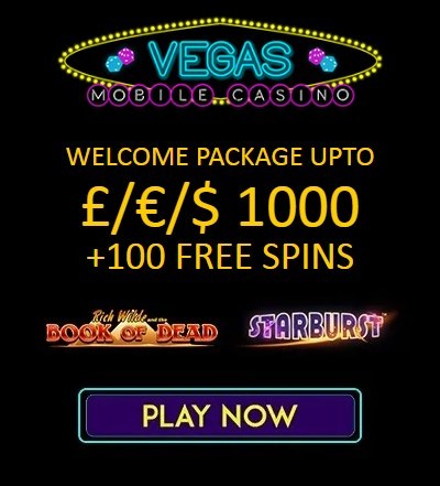 Welcome Bonus from Vegas Mobile Casino